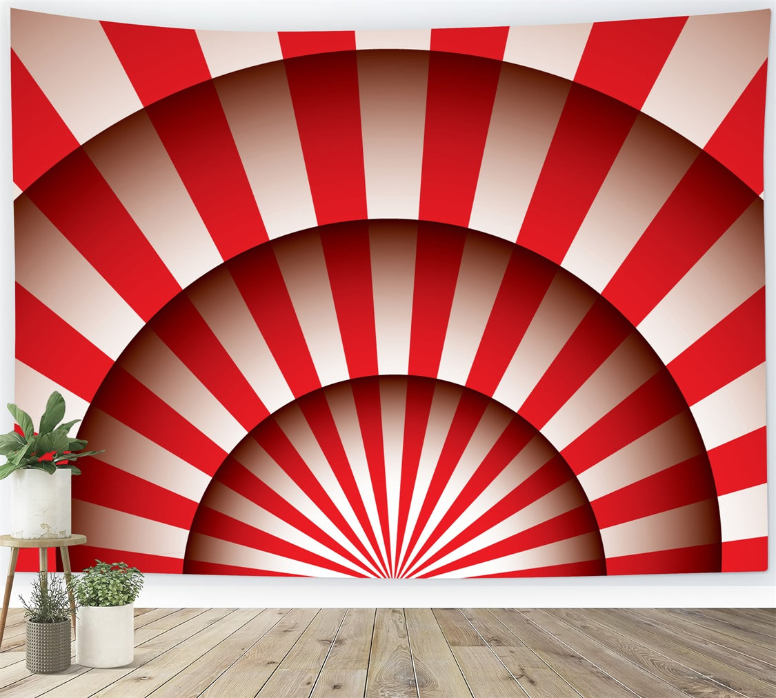 Carnival Photo Booth Backdrop Vintage Spiral Stripe Backdrop UK BRP1-198