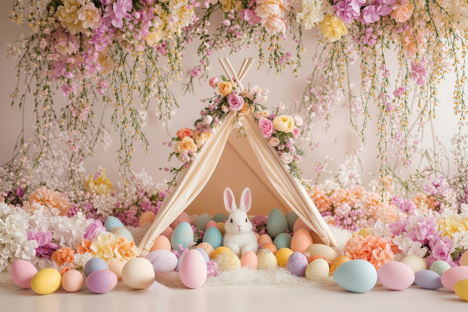 Easter Backdrops Photography Egg Bunny Paradise Backdrop UK BRP1-212