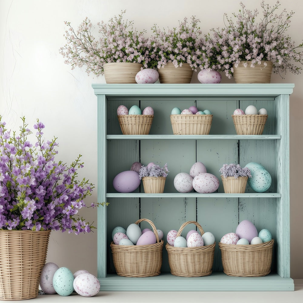 Backdrop For Easter Rustic Corner Bunny Eggs Backdrop UK BRP1-233