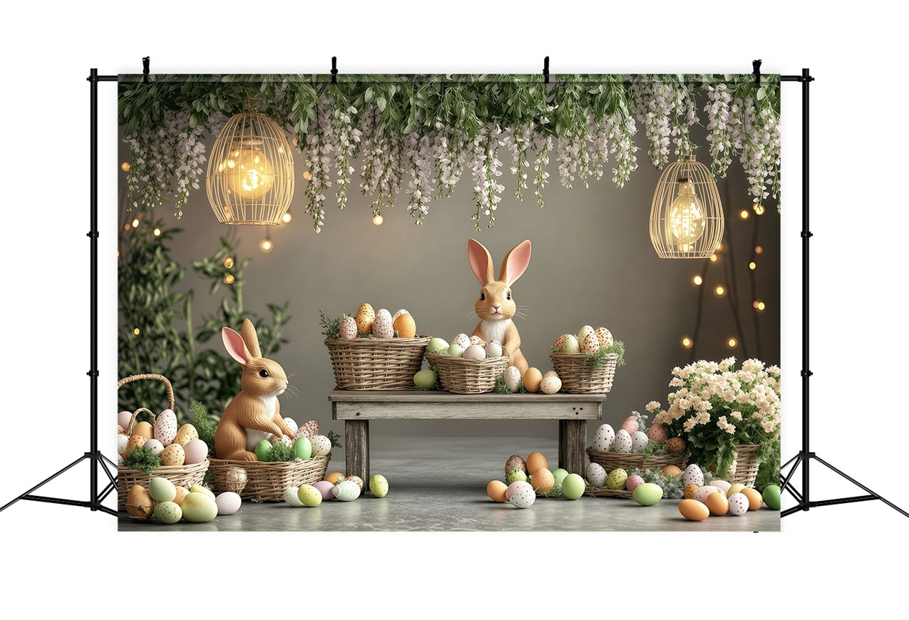 Easter Pictures Backdrop Pastel Scene Bunny Backdrop UK BRP1-248