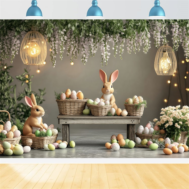 Easter Pictures Backdrop Pastel Scene Bunny Backdrop UK BRP1-248