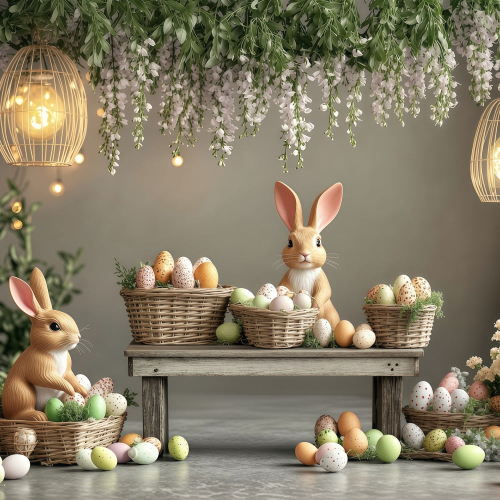 Easter Pictures Backdrop Pastel Scene Bunny Backdrop UK BRP1-248