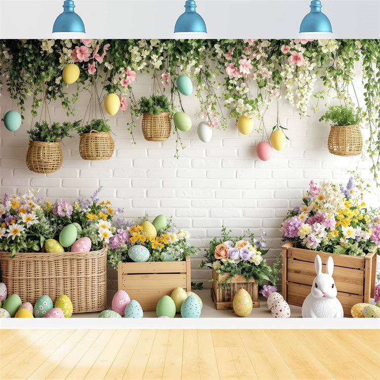 Backdrops Easter Pictures Hanging Ivy Pastel Backdrop UK BRP1-279