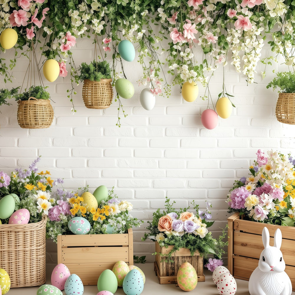 Backdrops Easter Pictures Hanging Ivy Pastel Backdrop UK BRP1-279