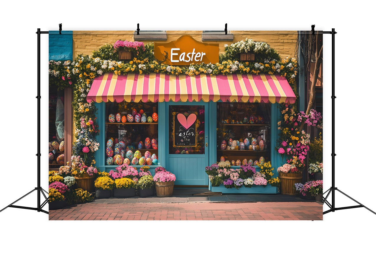 Easter Photo Backdrop Sunny Shop Blooming Florals Backdrop UK BRP1-287