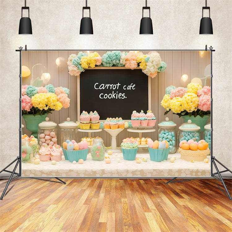 Easter Backdrops Pictures Sweet Treats Flower Decor Backdrop UK BRP1-298