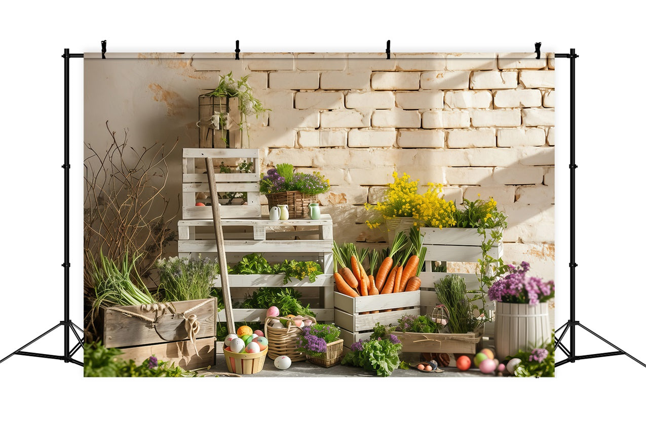 Easter Backdrops Photos Farmhouse Market Fresh Produce Backdrop UK BRP1-299