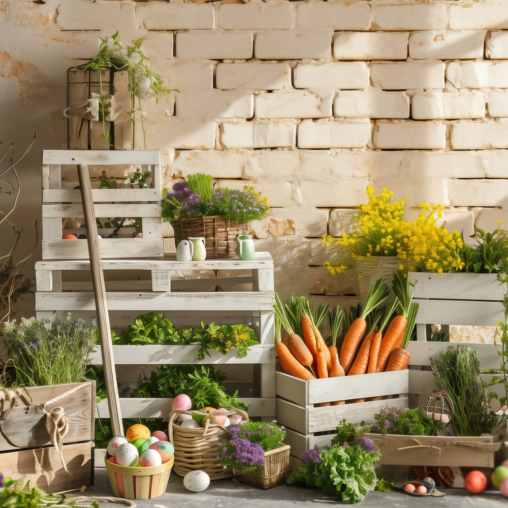 Easter Backdrops Photos Farmhouse Market Fresh Produce Backdrop UK BRP1-299