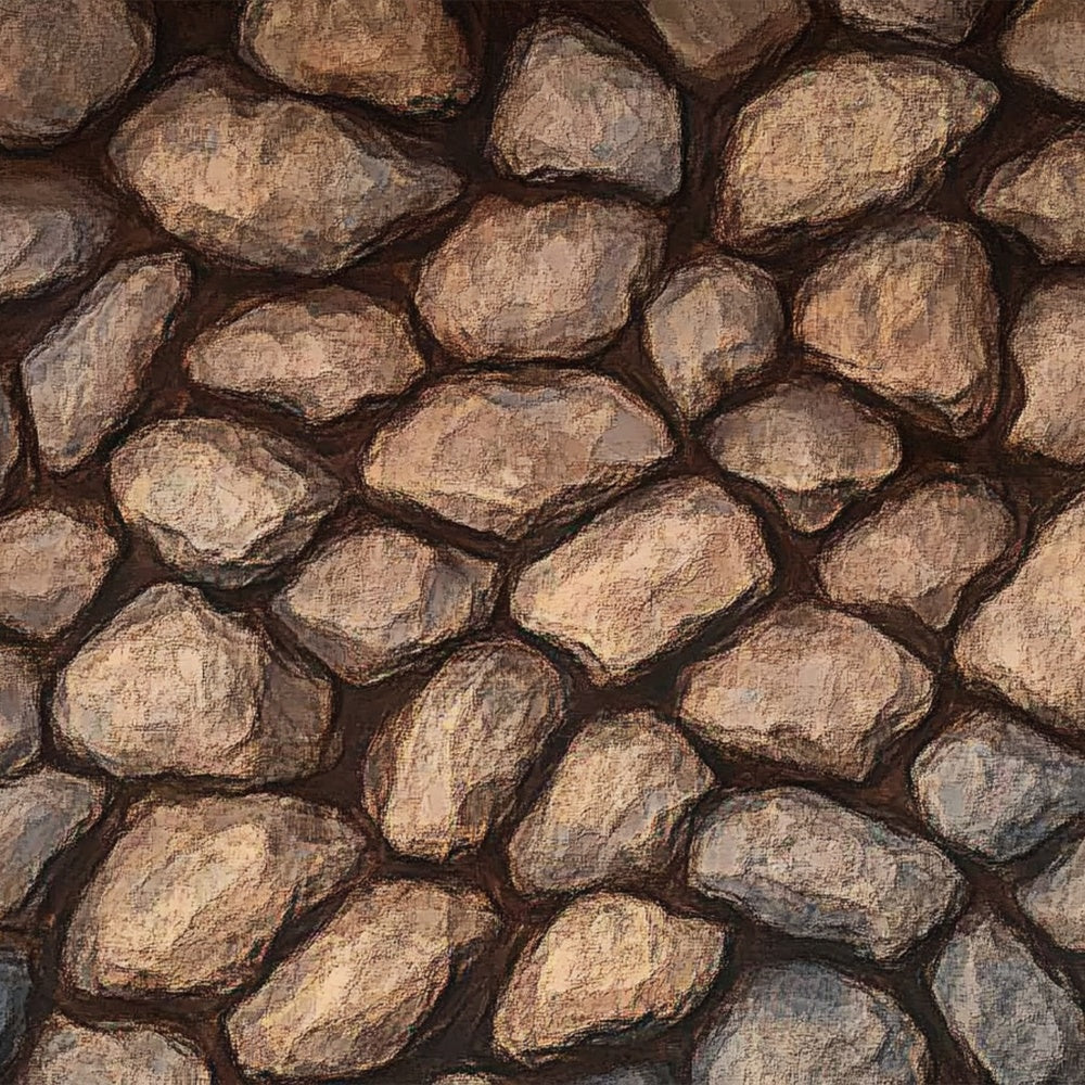 Floor Backdrops Textured Cobblestone Warm Earth Tones Floor Backdrop UK BRP1-30