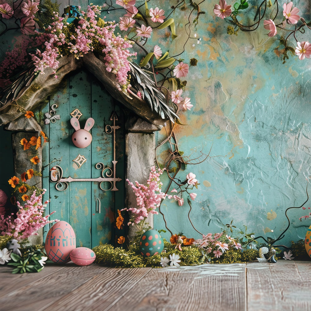 Easter Picture Backdrops Bunny Door Egg Display Backdrop UK BRP1-300