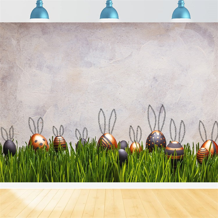 Backdrops Easter Pictures Magic Bunny Ears Egg Scene Backdrop UK BRP1-304