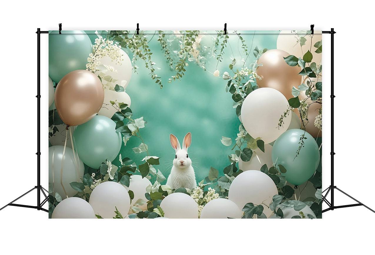 Easter Spring Backdrops Bunny Balloon Photography Backdrop UK BRP1-305