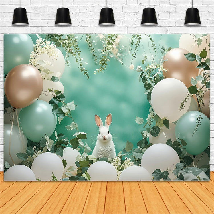 Easter Spring Backdrops Bunny Balloon Photography Backdrop UK BRP1-305