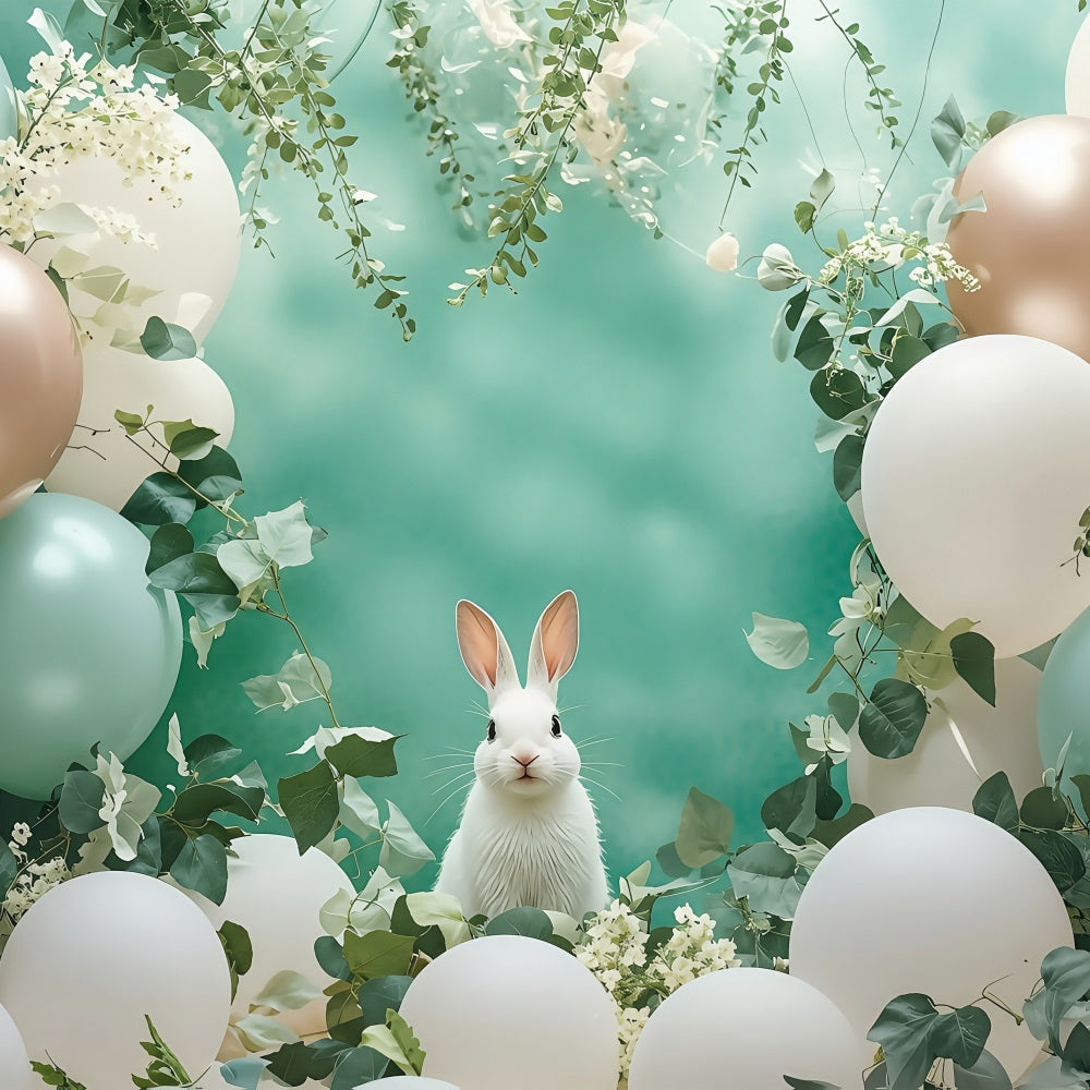 Easter Spring Backdrops Bunny Balloon Photography Backdrop UK BRP1-305