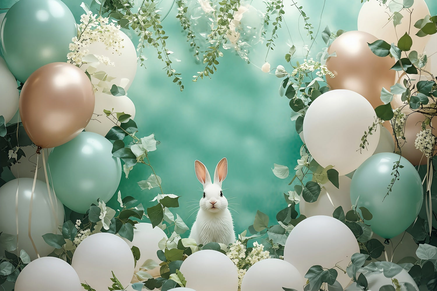 Easter Spring Backdrops Bunny Balloon Photography Backdrop UK BRP1-305