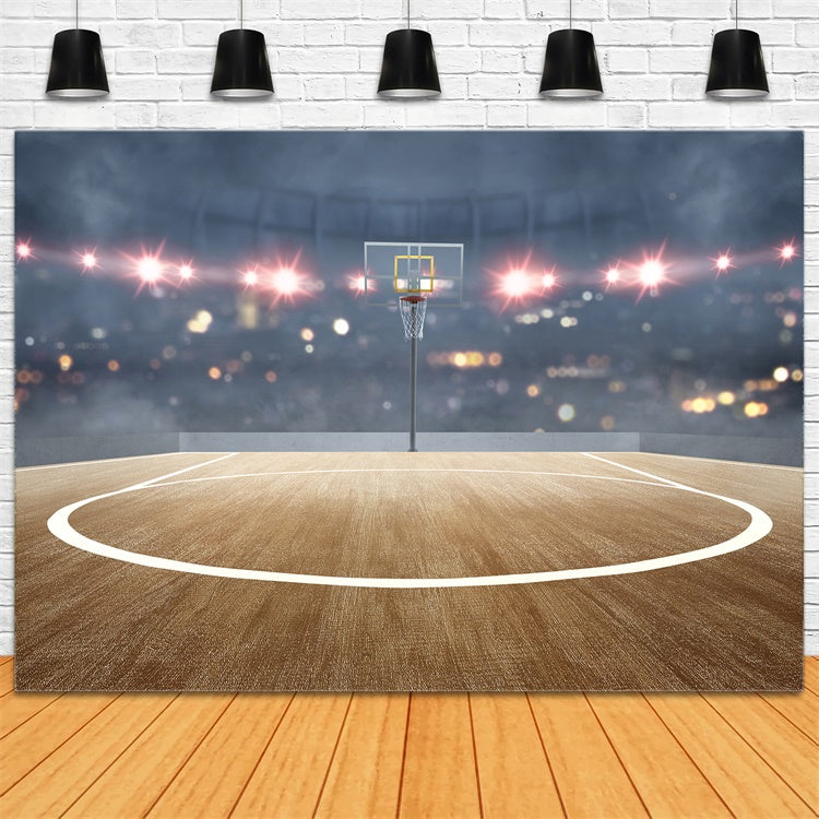 Basketball Court Backdrop Outdoor Sports Hoop Backdrop UK BRP1-315