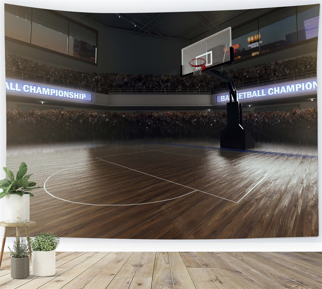 Basketball Photo Backdrop Lively Stadium Hoop Backdrop UK BRP1-324