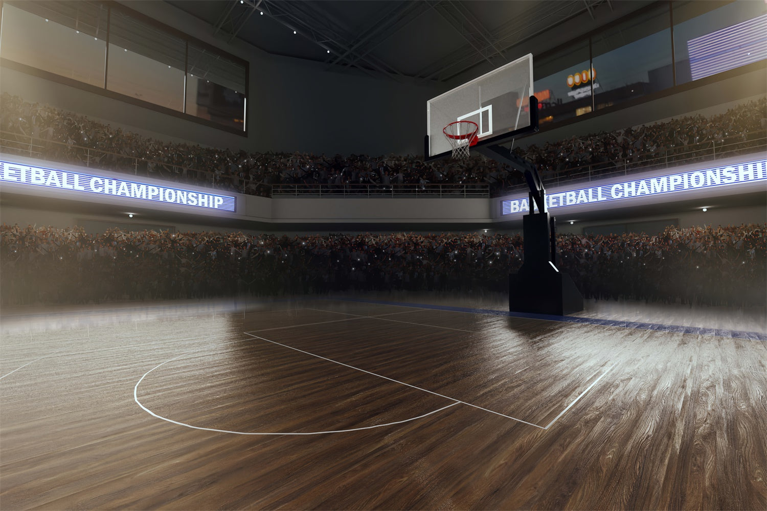 Basketball Photo Backdrop Lively Stadium Hoop Backdrop UK BRP1-324