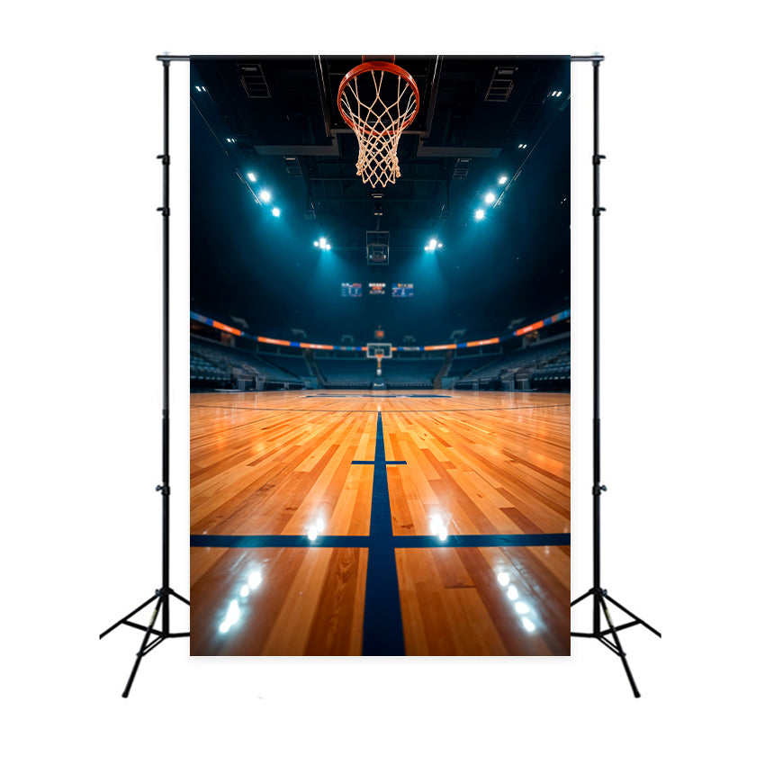 Basketball Court Backdrop Game Night Professional Backdrop UK BRP1-333