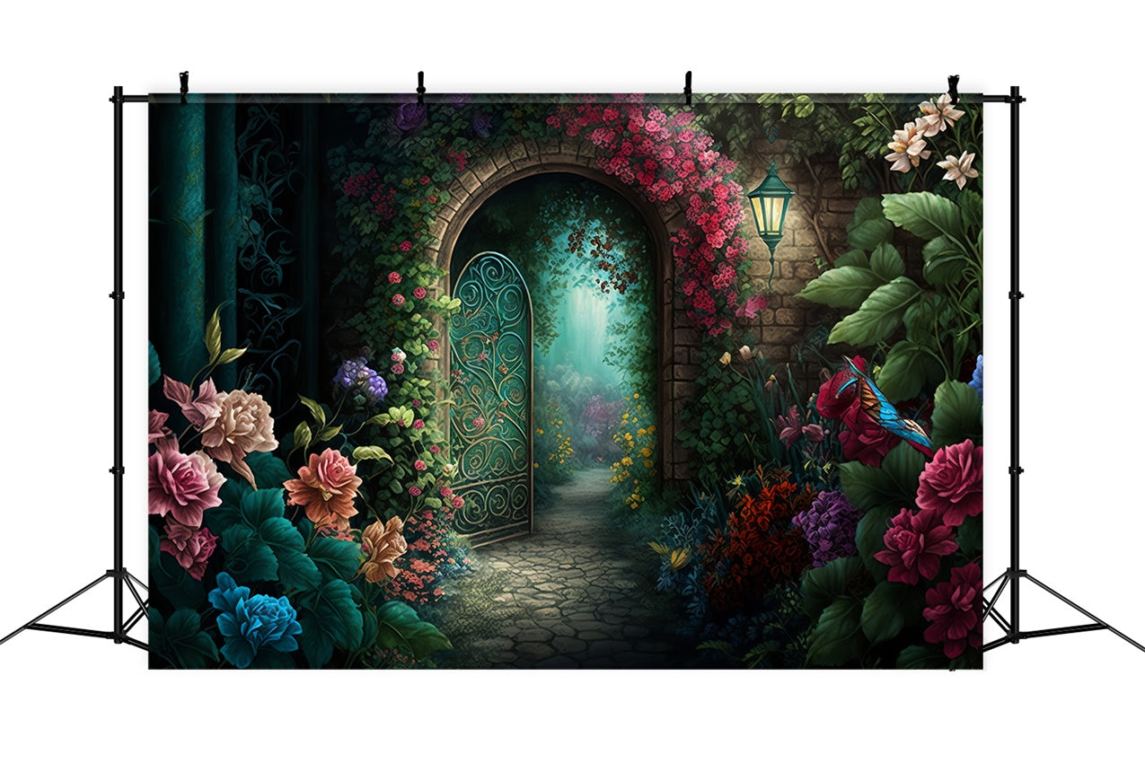 Flower Backdrops For Photography Secret Garden Archway Backdrop UK BRP1-335