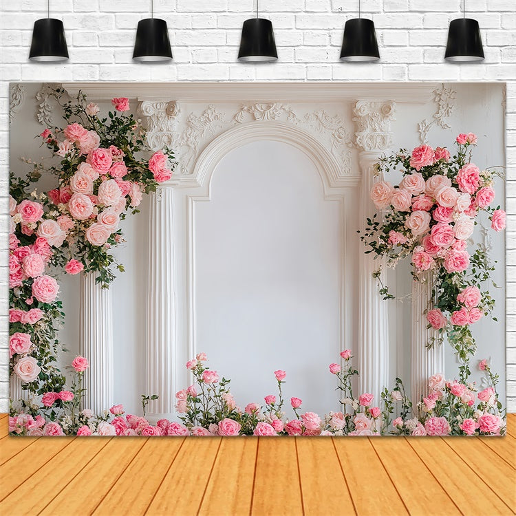 Flower Backdrop Photography Sophisticated Rose Arch Backdrop UK BRP1-358