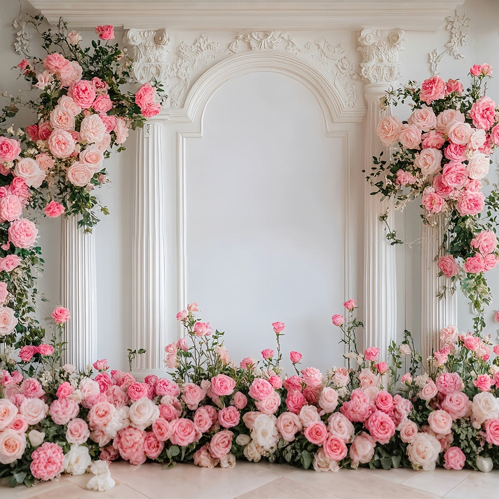 Flower Backdrop Photography Sophisticated Rose Arch Backdrop UK BRP1-358