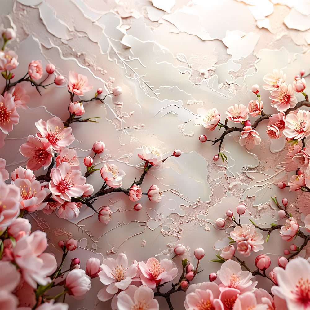 Floral Photography Backdrop Cherry Blossom Textured Backdrop UK BRP1-372