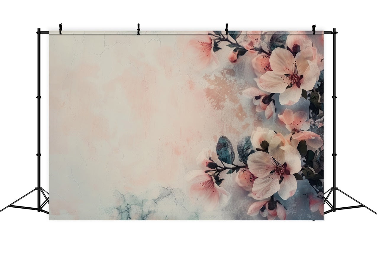 Floral Photo Backdrop Abstract Vintage Blossom Backdrop UK BRP1-375