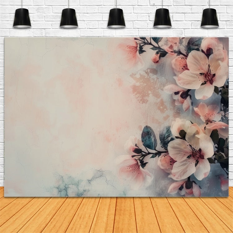 Floral Photo Backdrop Abstract Vintage Blossom Backdrop UK BRP1-375