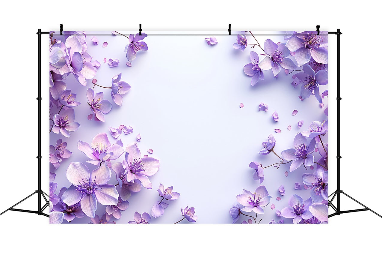 Flower Backdrop Photography Light Lavender Minimalist Backdrop UK BRP1-376