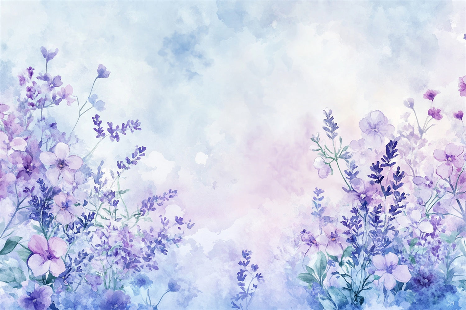 Flower Backdrop Photography Dreamy Pastel Lavender Backdrop UK BRP1-377