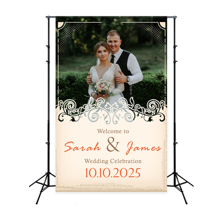 Custom Backdrop Wedding Bliss Sarah James Garden Backdrop UK BRP1-397