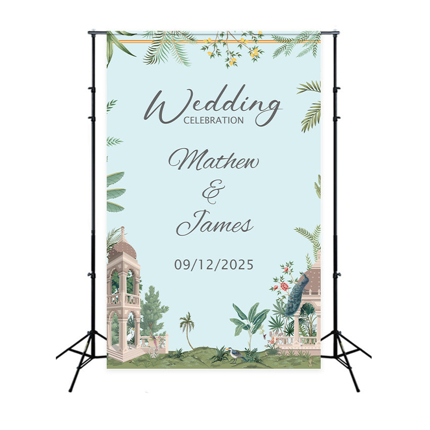 Personalized Backdrops For Wedding Garden Charm Scenery Backdrop UK BRP1-430