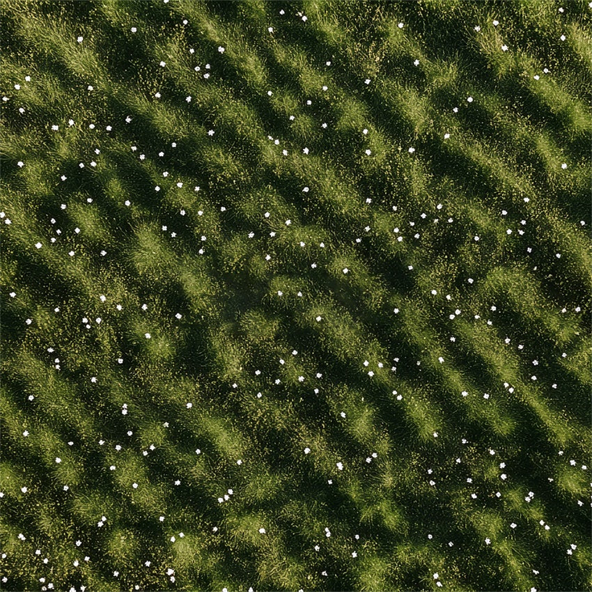 Backdrop Floor Rippling Grass White Flowers Floor Backdrop UK BRP1-44