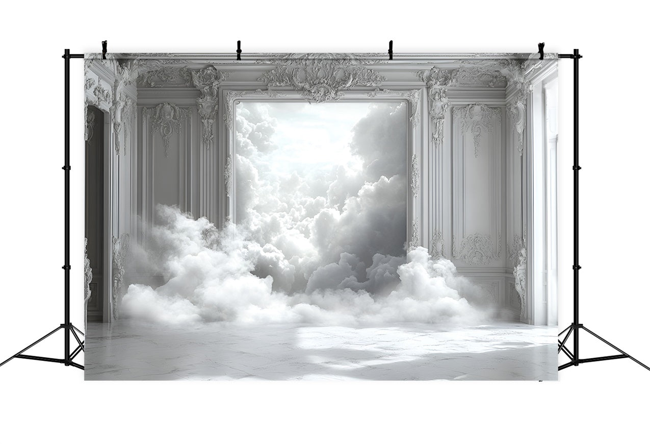 Boudoir Photography Backdrops Pure White Room Cloud Backdrop UK BRP1-459