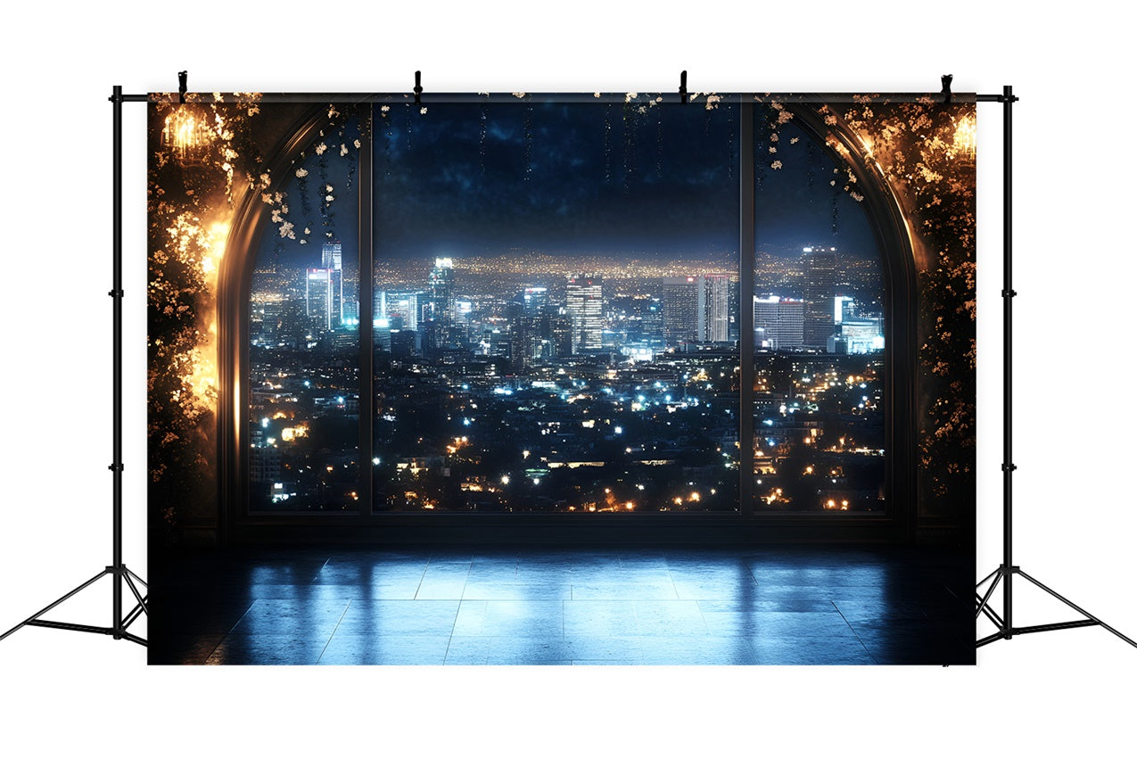 Backdrops For Boudoir Moonlit City Glamour Archway Backdrop UK BRP1-472