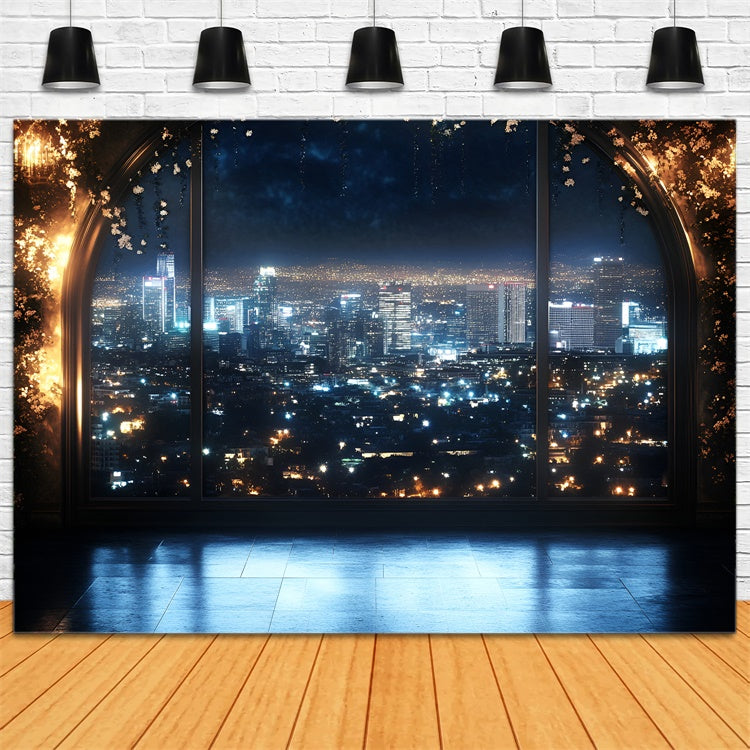 Backdrops For Boudoir Moonlit City Glamour Archway Backdrop UK BRP1-472