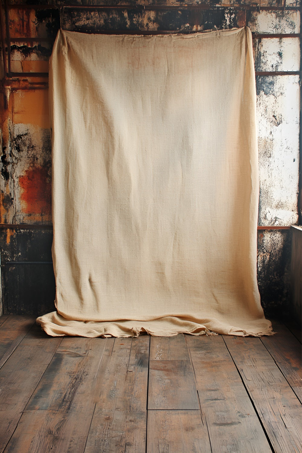 Boudoir Backdrop Ideas Vintage Beige Fabric Floor Backdrop UK BRP1-489