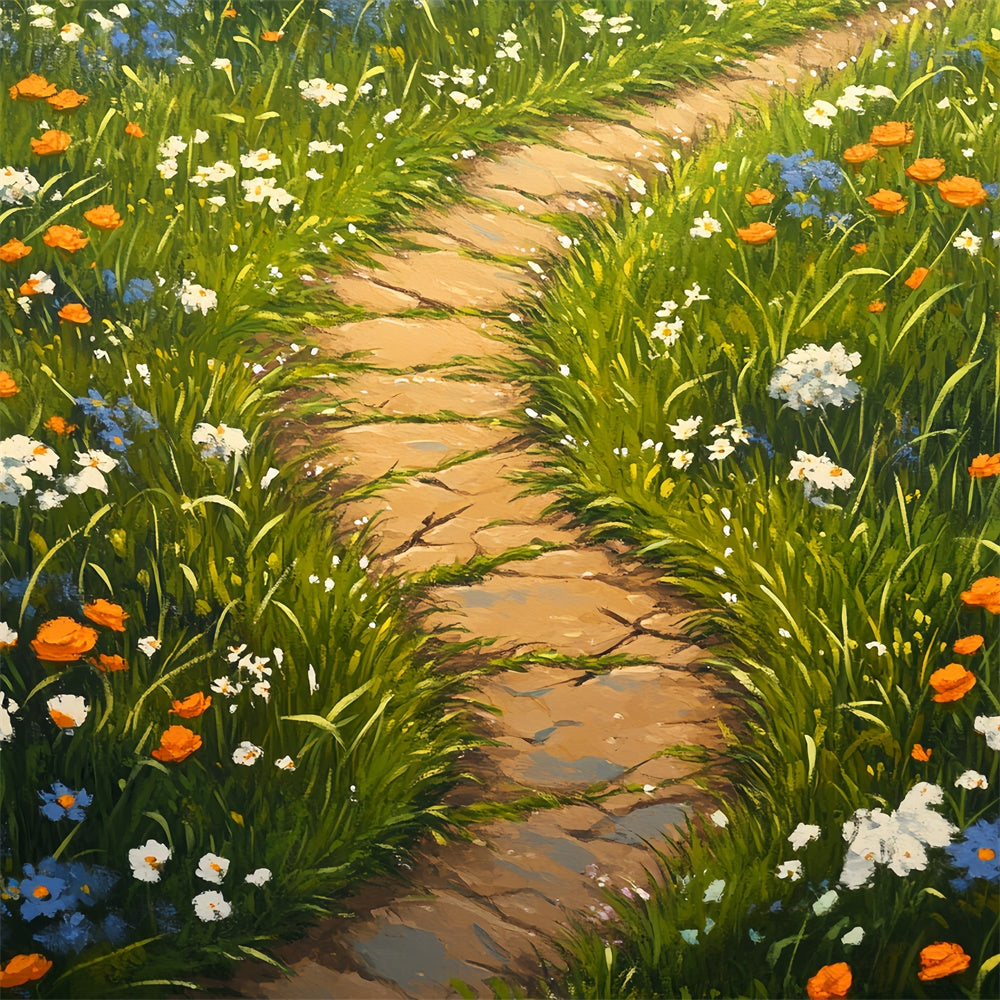 Floor Backdrop Wildflower Trail Blooms Floor Backdrop UK BRP1-49