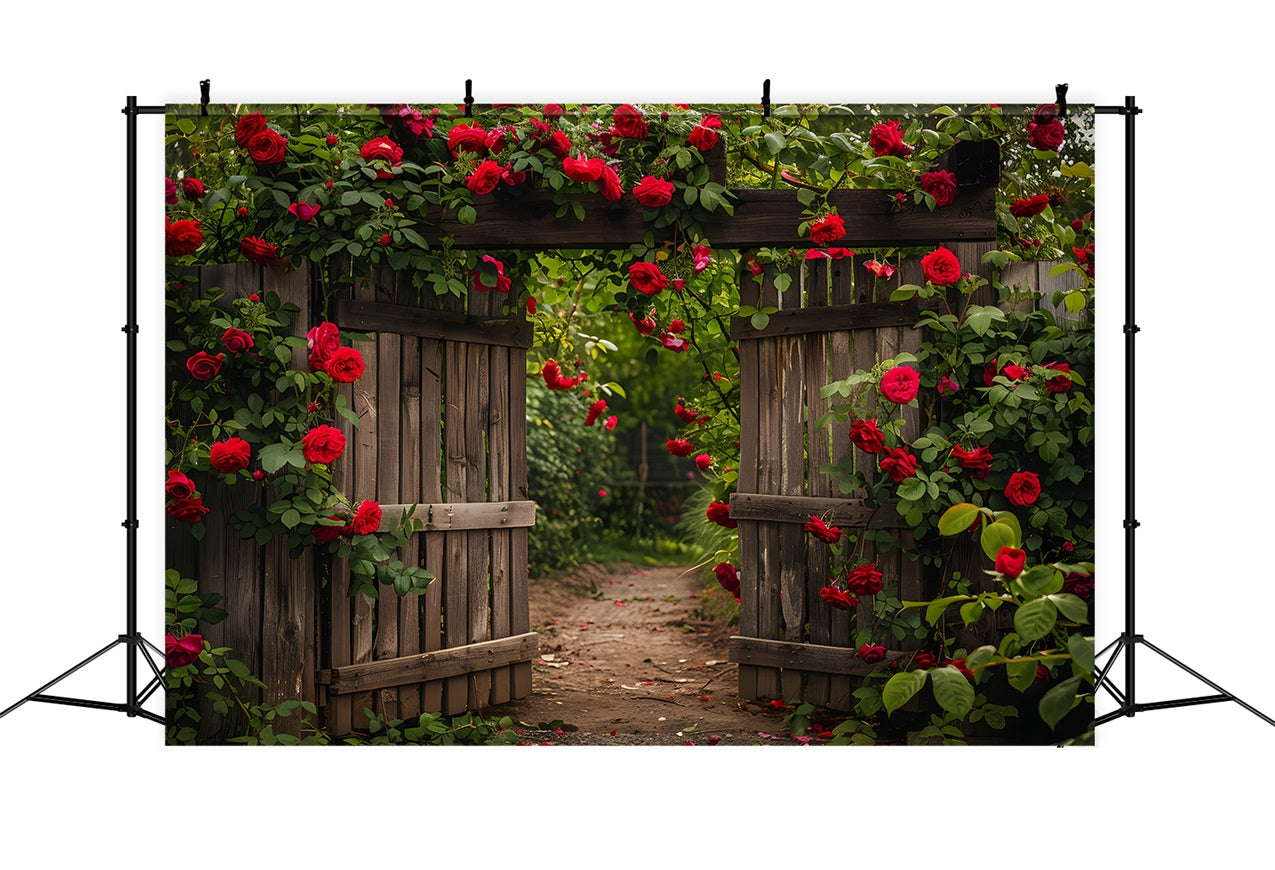 Flower Photography Backdrop Secret Garden Rose Gate Backdrop UK BRP1-516