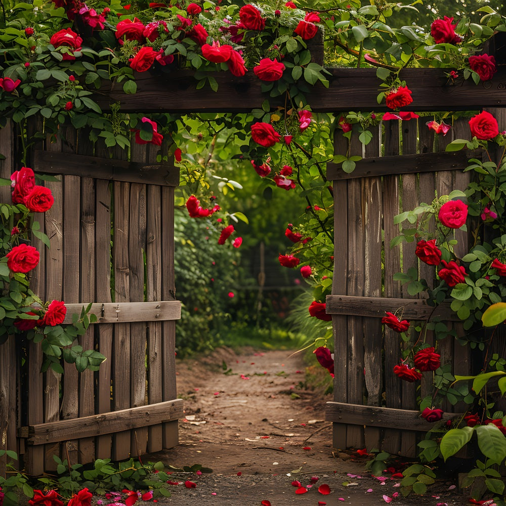 Flower Photography Backdrop Secret Garden Rose Gate Backdrop UK BRP1-516