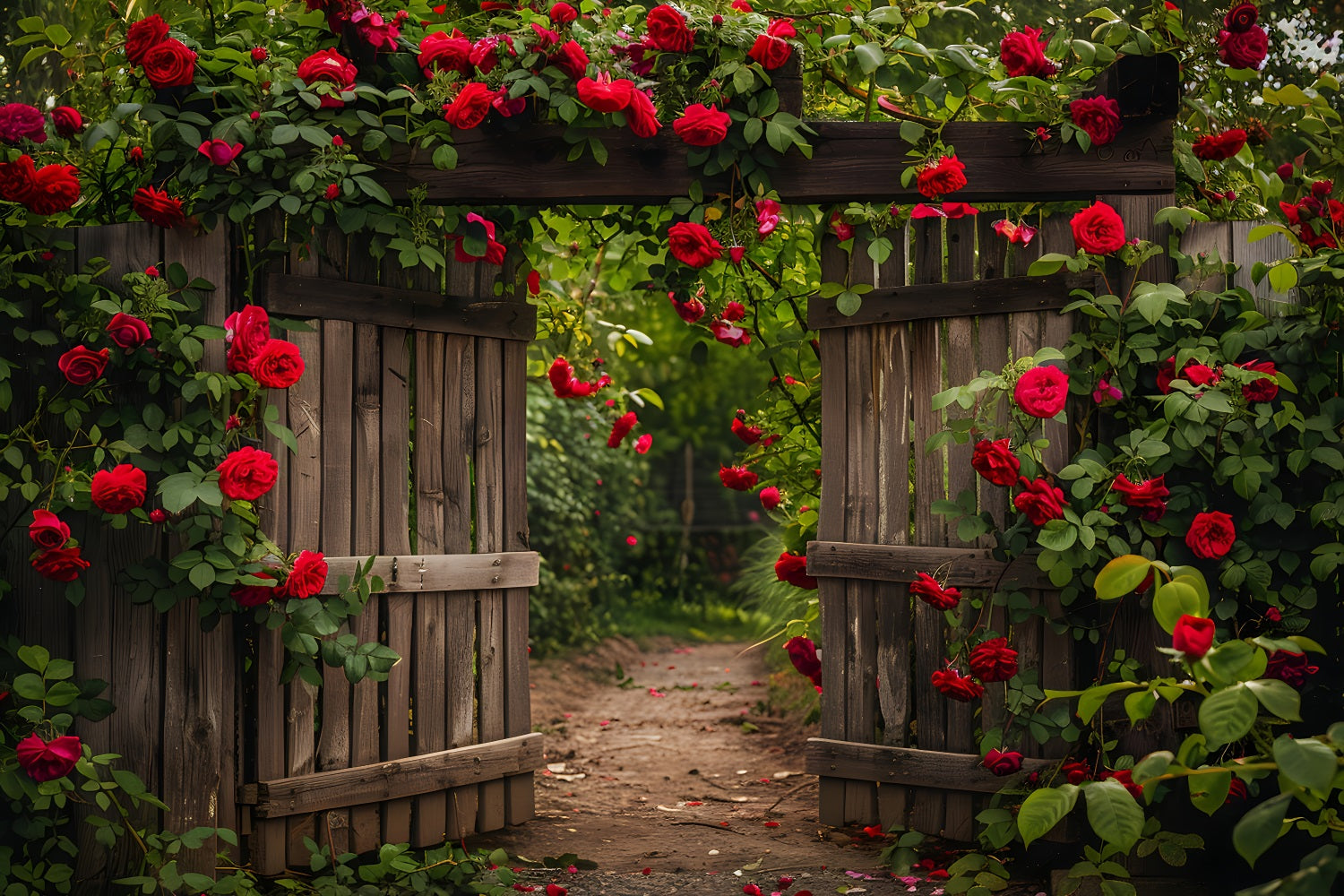 Flower Photography Backdrop Secret Garden Rose Gate Backdrop UK BRP1-516