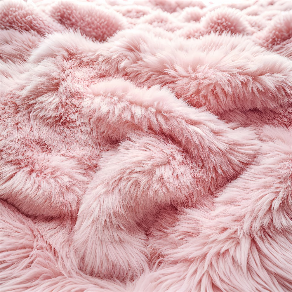 Photo Backdrop Floor Fluffy Pink Layers Fabric Floor Backdrop UK BRP1-53