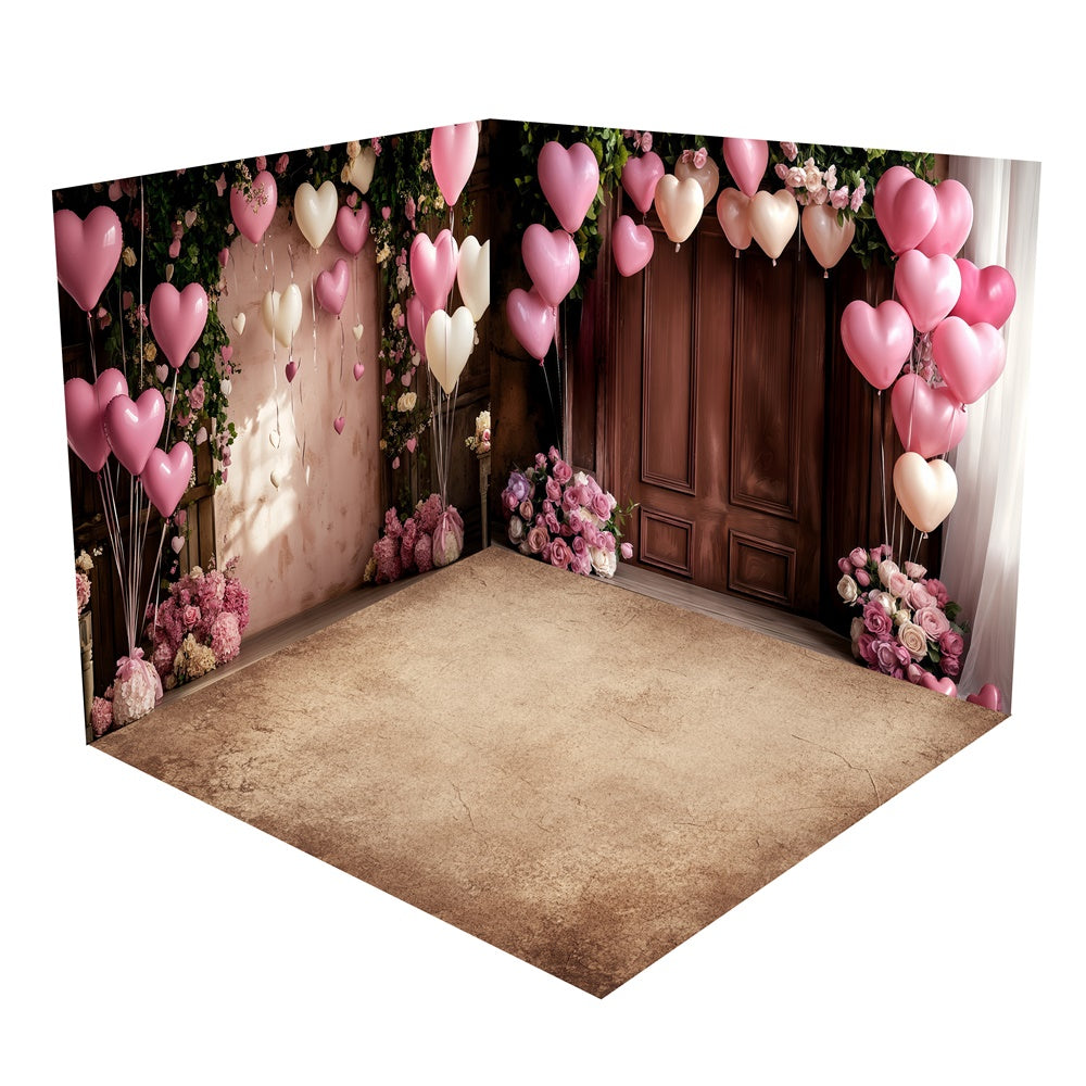 Sweet Floral Archway Balloons Backdrop Room Set UK BRP1-60