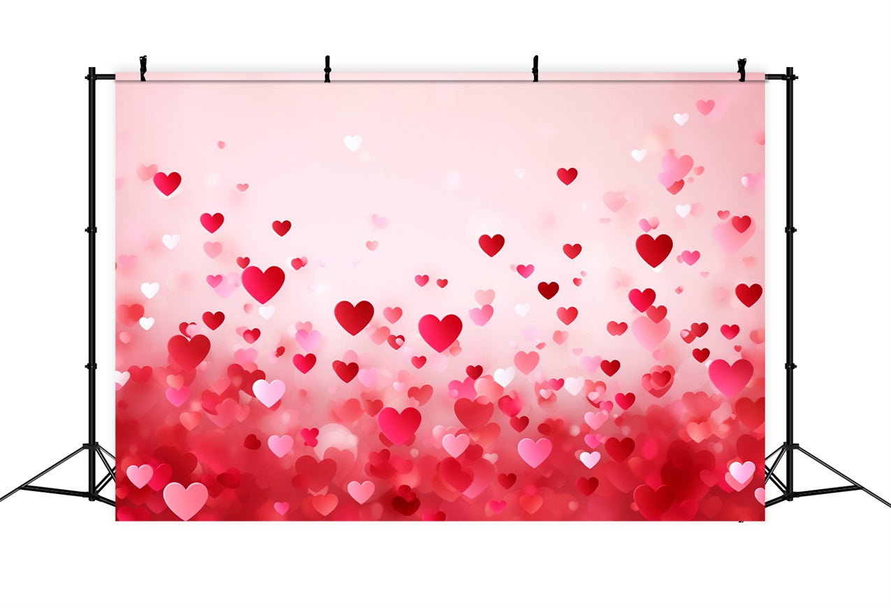 Valentine Backdrop Photography Glittering Red Hearts Backdrop UK BRP1-83