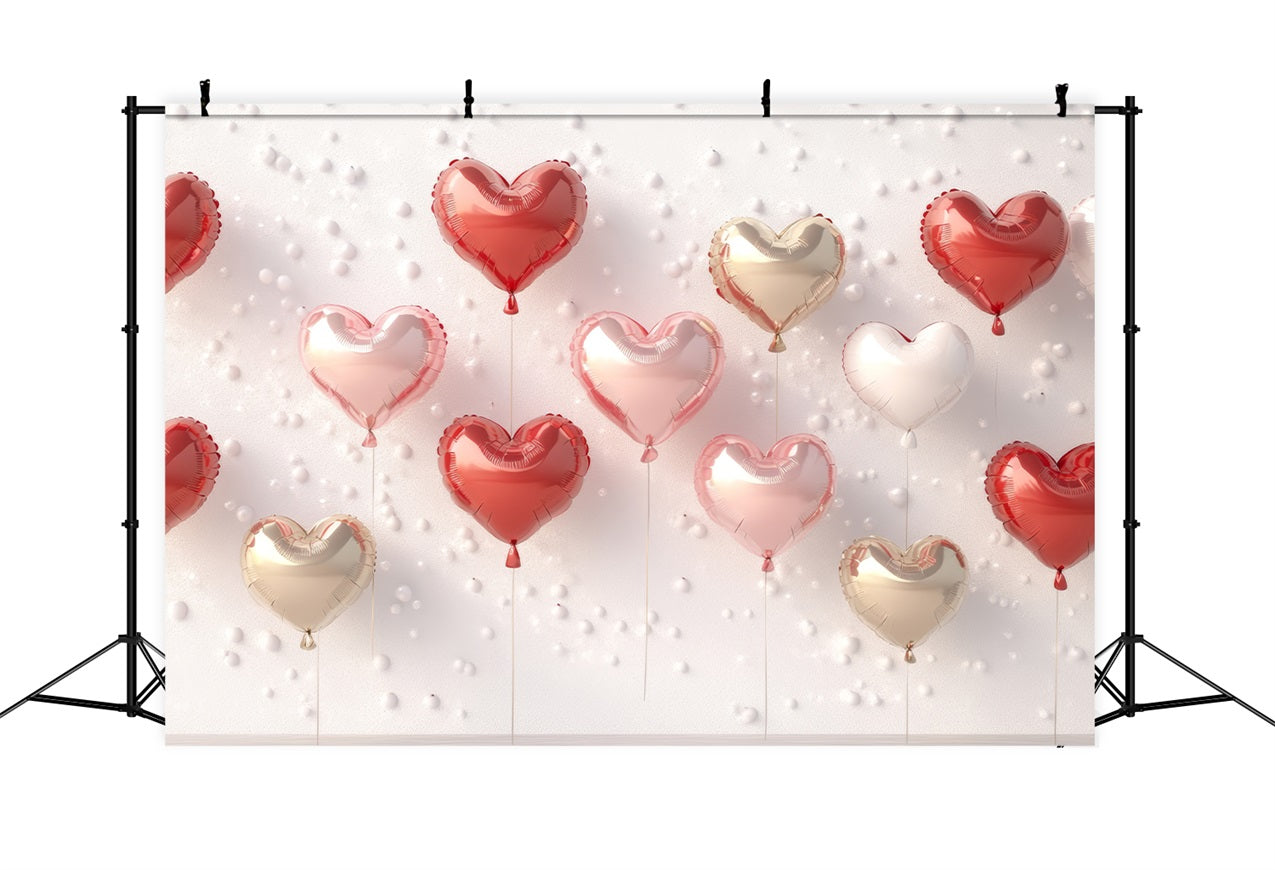 Valentine's Photo Backdrop Festive Heart Balloon Wall Backdrop UK BRP1-99