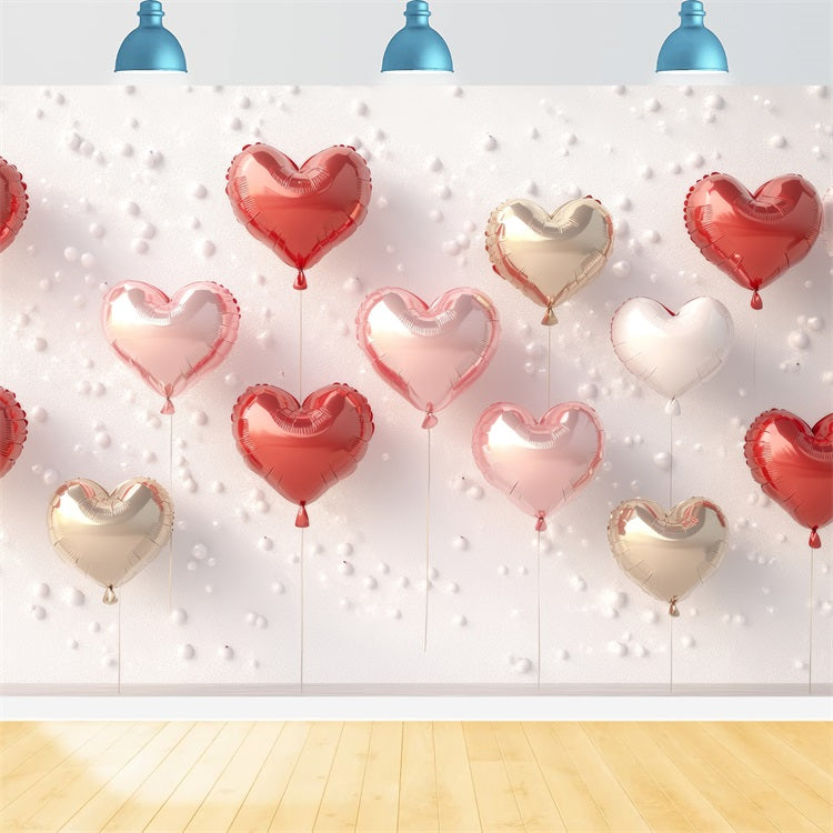 Valentine's Photo Backdrop Festive Heart Balloon Wall Backdrop UK BRP1-99