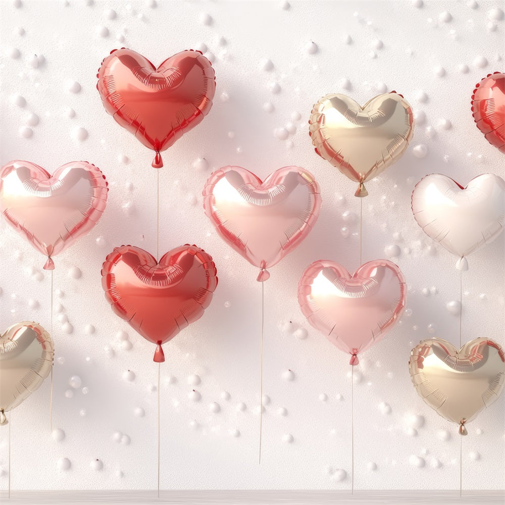 Valentine's Photo Backdrop Festive Heart Balloon Wall Backdrop UK BRP1-99