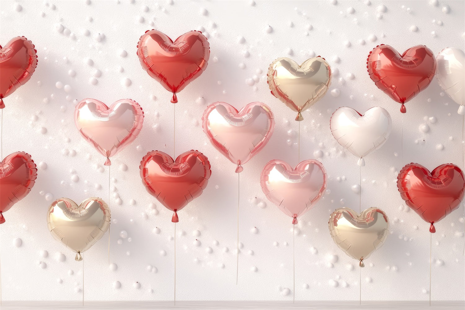 Valentine's Photo Backdrop Festive Heart Balloon Wall Backdrop UK BRP1-99