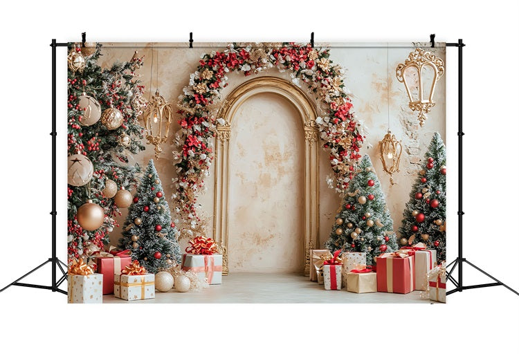 Christmas Backdrop Decoration Ideas Gifts Backdrop UK BRP10-141